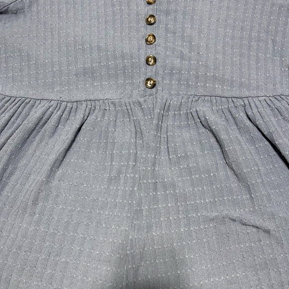 In Every Story - 1x -24” pit to pit blue long sleeve top-waffle like fabric - - Picture 5 of 9